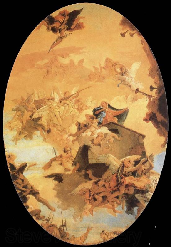 Giovanni Battista Tiepolo The traslacion of the holy house to Loreto